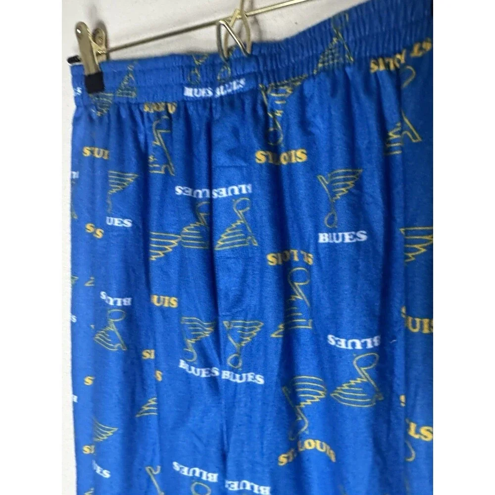 St. Louis Blues NHL Boys Pajama Pants Blue/Yellow/White XL (16/18) Licensed